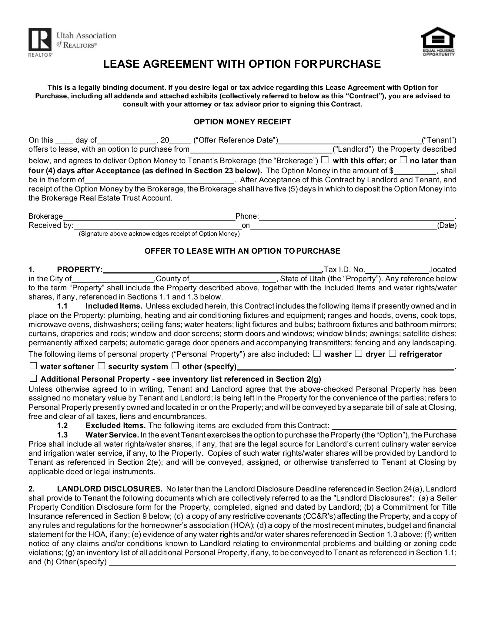 free-utah-lease-agreement-with-option-to-purchase-form-word-pdf
